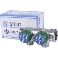 Коллектор регулирующий 34, 2 отвода 12 SMB-6849-341202 STOUT