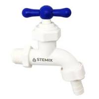 Кран водоразборный PL716-270 12 белый пласт. STEMIX