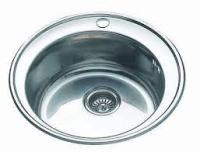 Мойка врезная НВ 490-06 круг.глян.(0,6160)с сиф.