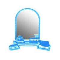 Зеркало-набор  ЕЛЕНА голубой