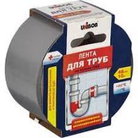 Лента клейкая для труб 48mm10m UNIBOB серая (арт.57-46745)