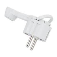 Вилка-невидимка сз 16А 250В белая UNIVersal 5566874 (342479)