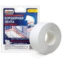 Лента дванн 60 мм3,35 м Unibob (57-35545) белая самокл.бордюрн.