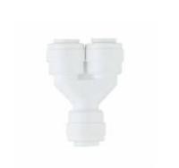 Тройник 38 косой разделительный (ЦЦЦ)пласт.белый