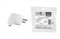 Вилка угл.сз 16А 250В белая Народная (0407)