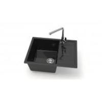 Мойка врезная  глянец L151G32 Катрин  АНТРАЦИТ  645х505х218  GLANZ
