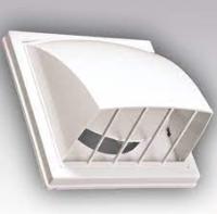 Выход стенной вытяж. с обр. клап. 212212 с фланцем D160, ASA-пласт.