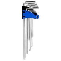 Набор ключей шестигр. звезд.TORX TUNDRA comfort CrV Т10-Т50 9 шт.удлин.(2354403)