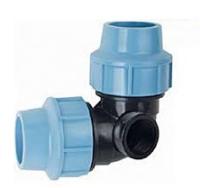 Колено зажимное с В.Р. СантехПласт 3232 34