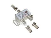 Делитель антен.F-типа на 2 TV+F- разъемы 5-1000МГц (06-0045-В)