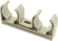 Крепление двойное 25 pp-r серое