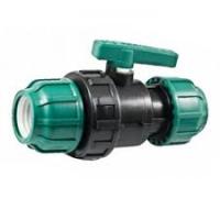 Кран 5050 зажимной ТПК-АКВА зелёный