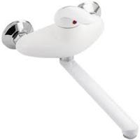 Смеситель дкухни PL700-005 бел.пластик.STEMIX настен