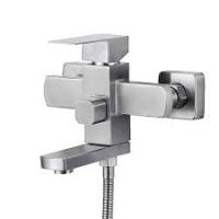Смеситель дванны PL801-009E нерж. STEMIX кор.излив