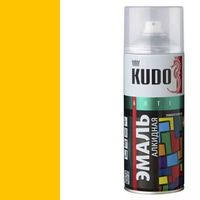 Эмаль 520мл KUDO жёлтая унив.