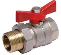 Кран с американкой 34 ViEiR красный (уп.864)