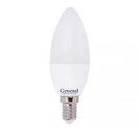 Лампа св.диод 7W E14 белый свет 2700К GENERAL свеча (637900)