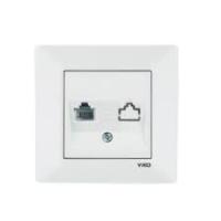Розетка компьютерная VI-KO MERIDIAN RJ45 белая