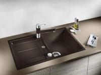 Мойка врезная J3G39 (510191) черн. мат. слон.кость