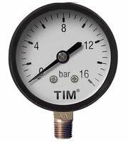 Манометр 10 бар нижн. подкл. TIM (83385)
