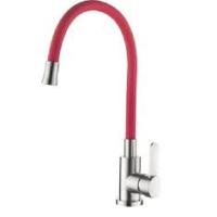 Смеситель дкухни D40Н07 рефлек.гус. красный силикон 40к.