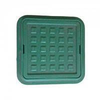 Люк 300300 квадрат мини с ручкой зеленый (57715)