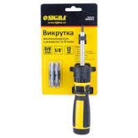 Отвёртка регулир.+3 биты CrV (13-615)