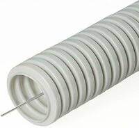 Гофратруба d-16мм серая с зондом ПВХ (330)