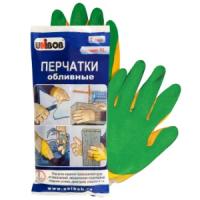 Перчатки (пара) обливные зел.Unibob прорез.XL