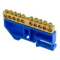 Шина N с изол.15 групп на DIN-рейку (698)