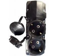 Розетка переносная 2-я с зк каучук IP44 (Р16-415)