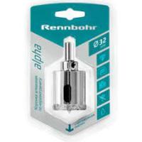 Коронка по керамике 32мм алмазная с центрир.сверлом Rennbohr (676232)