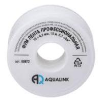 Фум лента 15м19мм0,2мм (бел.) вода AQUALINK