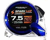 Рулетка 7.5м прорезин.SparkLux (2008-7,5)