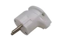 Вилка угл.сз 16А 250В белая General (470510