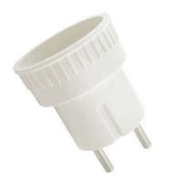 Адаптер (розетка бз)6А250В бел.TDM