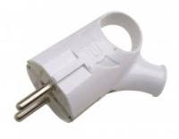 Вилка угловая Prometey с кольцом с зк 16А IP44