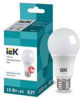 Лампа св.диод 15W Е27 А60 шар 4000К IEK (3625)