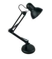 Настольн.лампа метал.плафон WT074-60W E27 черная