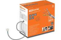 Кабель - витая пара ПВХ 4224 AWG (UTP-cat.5E) серый, TDM