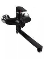 Смеситель дванны PL708-009E АBC пластик.чёрный STEMIX кор.излив бшл и лейки к.35