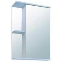 Шкаф-Зеркало Николь 50с белое со свет.(арт.85420)