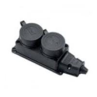 Колодка 2 гнез. с заглуш.(каучук)UNIVersai 1027