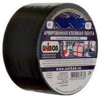 Лента клейкая армир.48mm10m UNIBOB чёрная (арт.57-40766)