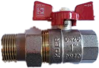 Кран с американкой d1 (25) KOER (уп.6) (арт.86168)