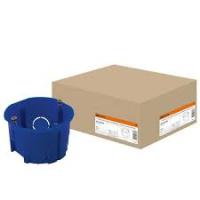 Коробка установочная СП d6845 мм IP20 (синяя)с саморез.TDM