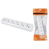 Колодка 6 гнез.2П бз 10А 250В белая ТДМ (0038)