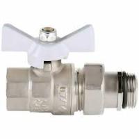 Кран с американкой 12 ViEiR VR204-01A белый никель