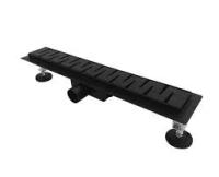 Трап - лоток 40см черный (сухой+гидрозатвор)