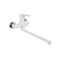 Смеситель дванны PL700-006E АBC пластик.бел.STEMIX длин. излив